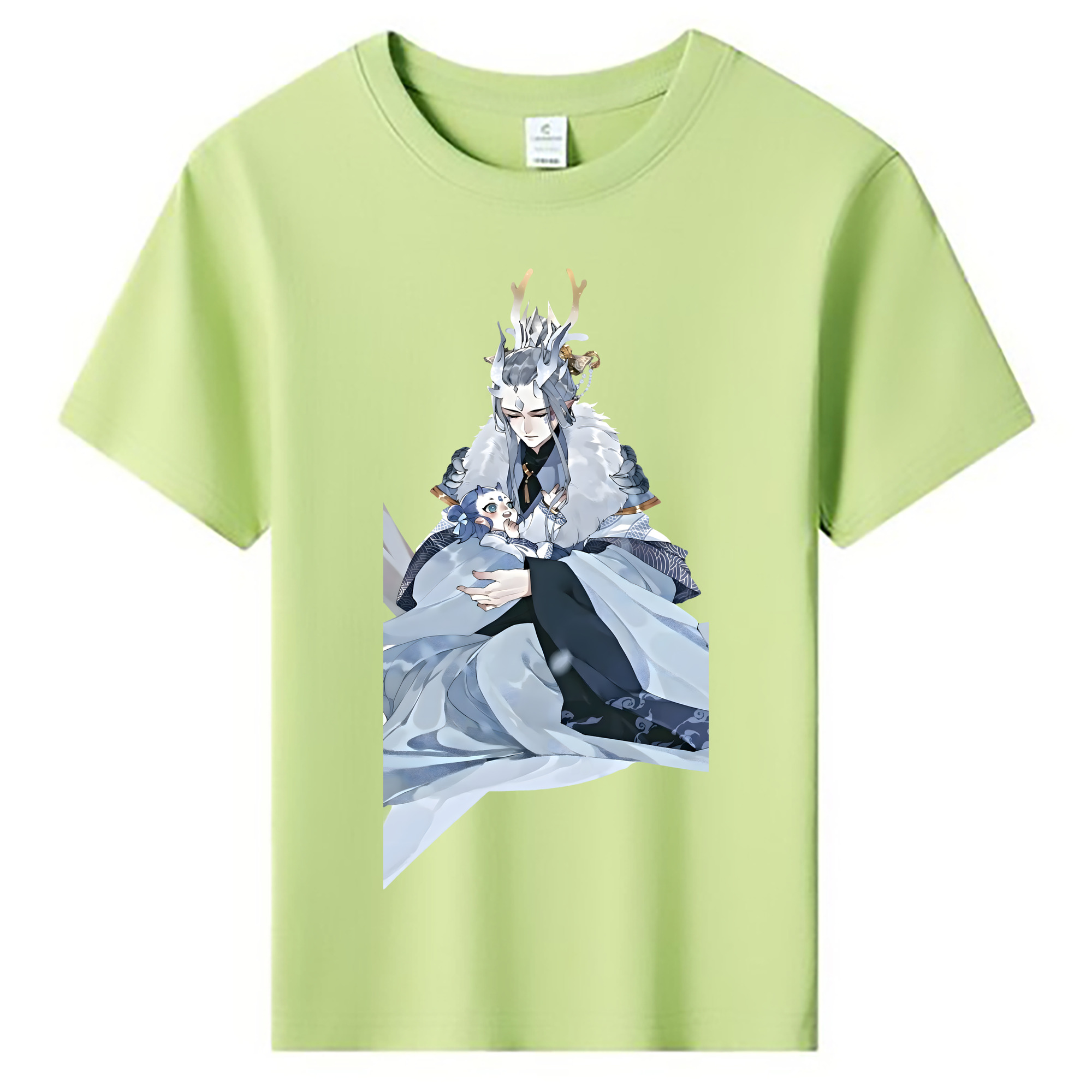 （画像用） Ne Zha 2 ナタ 魔童の大暴れ 綿100％キッズTシャツ（フロントプリント）